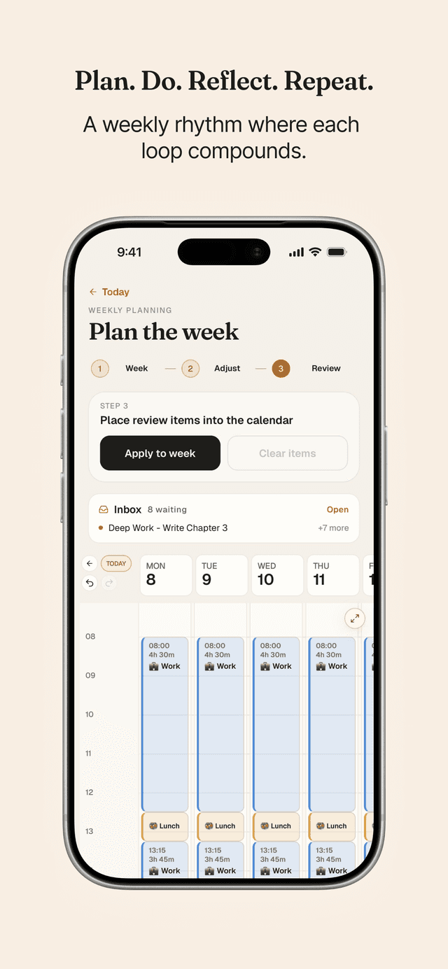 Plan the week